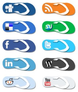 Bron: http://effbomb.deviantart.com/art/Flip-Flop-Social-Media-Icons-150444713